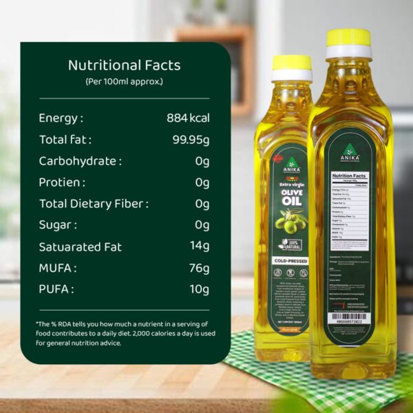 Cold-Pressed Extra Virgin Olive Oil (Imported from Spain)