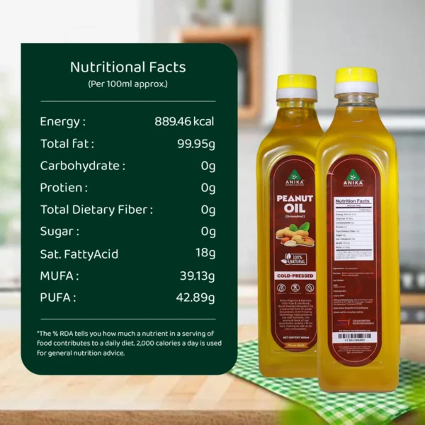 Cold-Pressed Peanut Oil (Groundnut Oil)