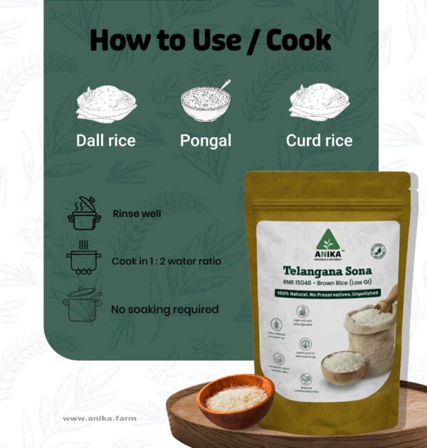 Telangana Sona Rice (White Rice)