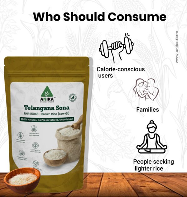 Telangana Sona Rice (White Rice)