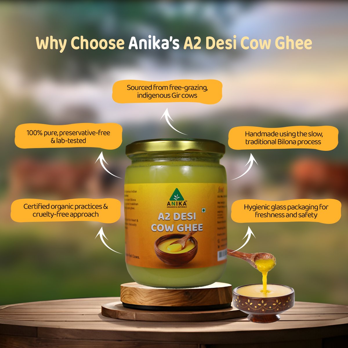A2 Desi Cow Ghee(Bilona Method) - Image 2