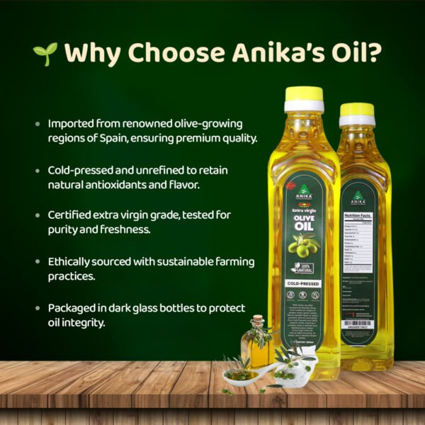 Cold-Pressed Extra Virgin Olive Oil (Imported from Spain)