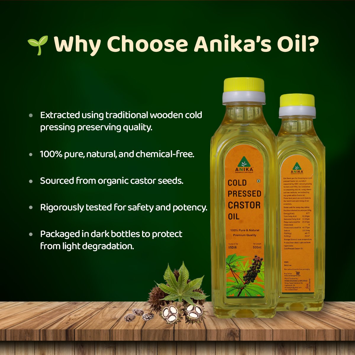 Cold-Pressed Castor Oil - Image 2