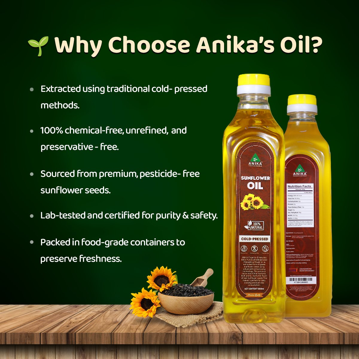 Cold-Pressed Sunflower Oil - Image 2