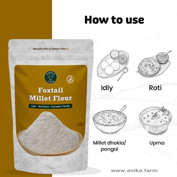 Foxtail millet flour