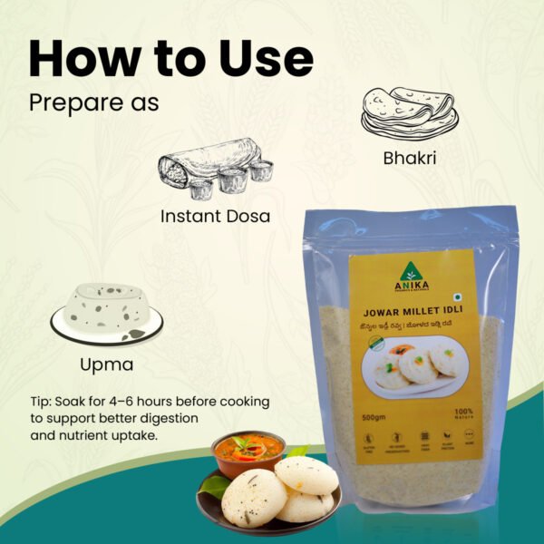 Jowar Millet Idli Rava