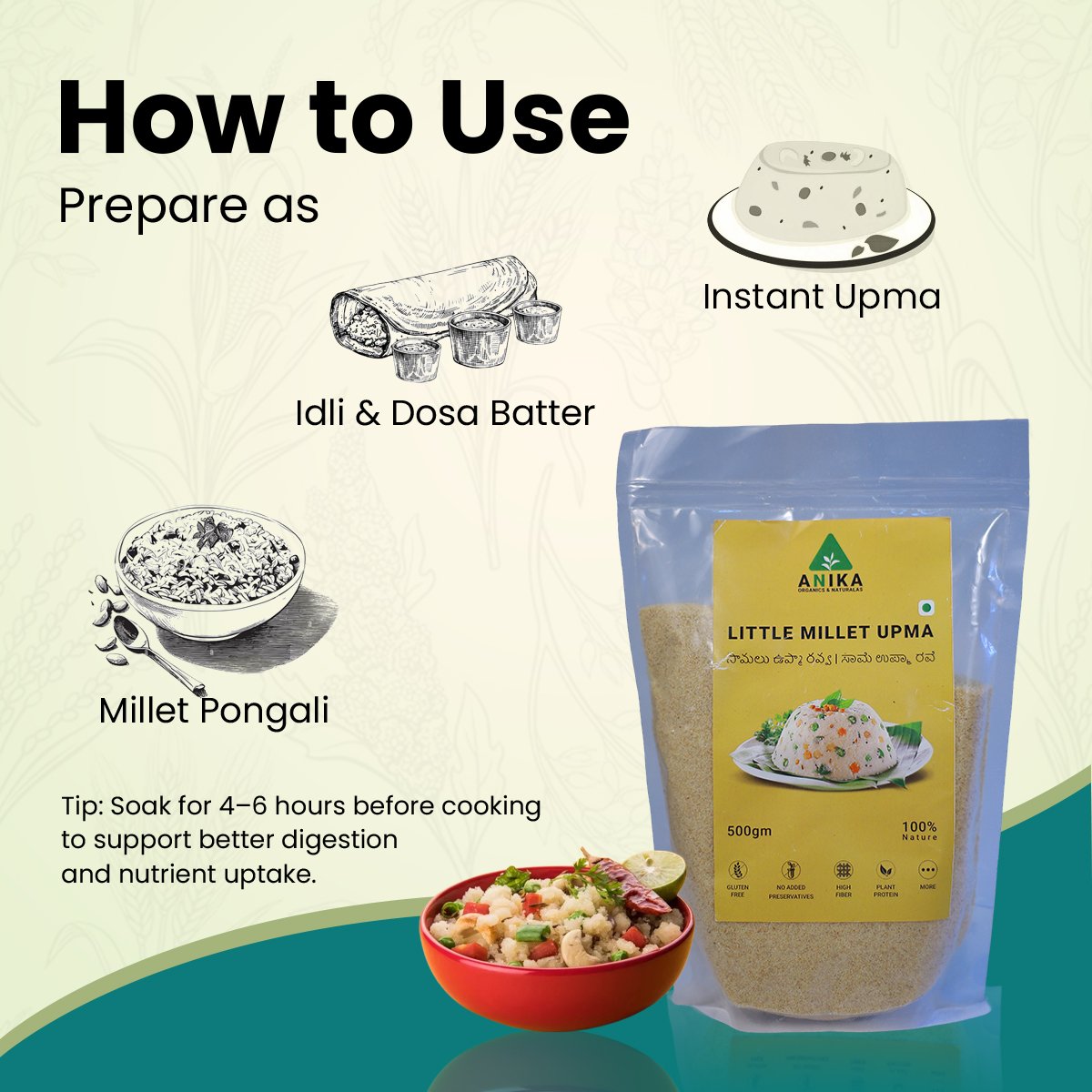 Little Millet Upma Rava - Image 4