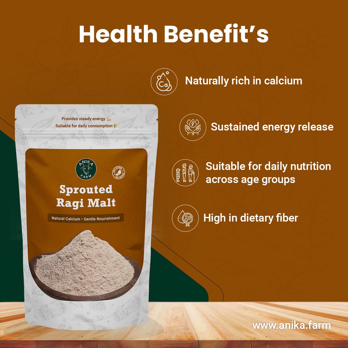 Ragi Millet Malt (Sprouted) - Image 4
