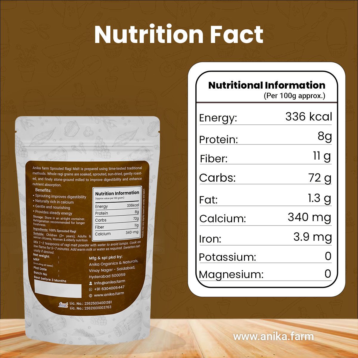 Ragi Millet Malt (Sprouted) - Image 2