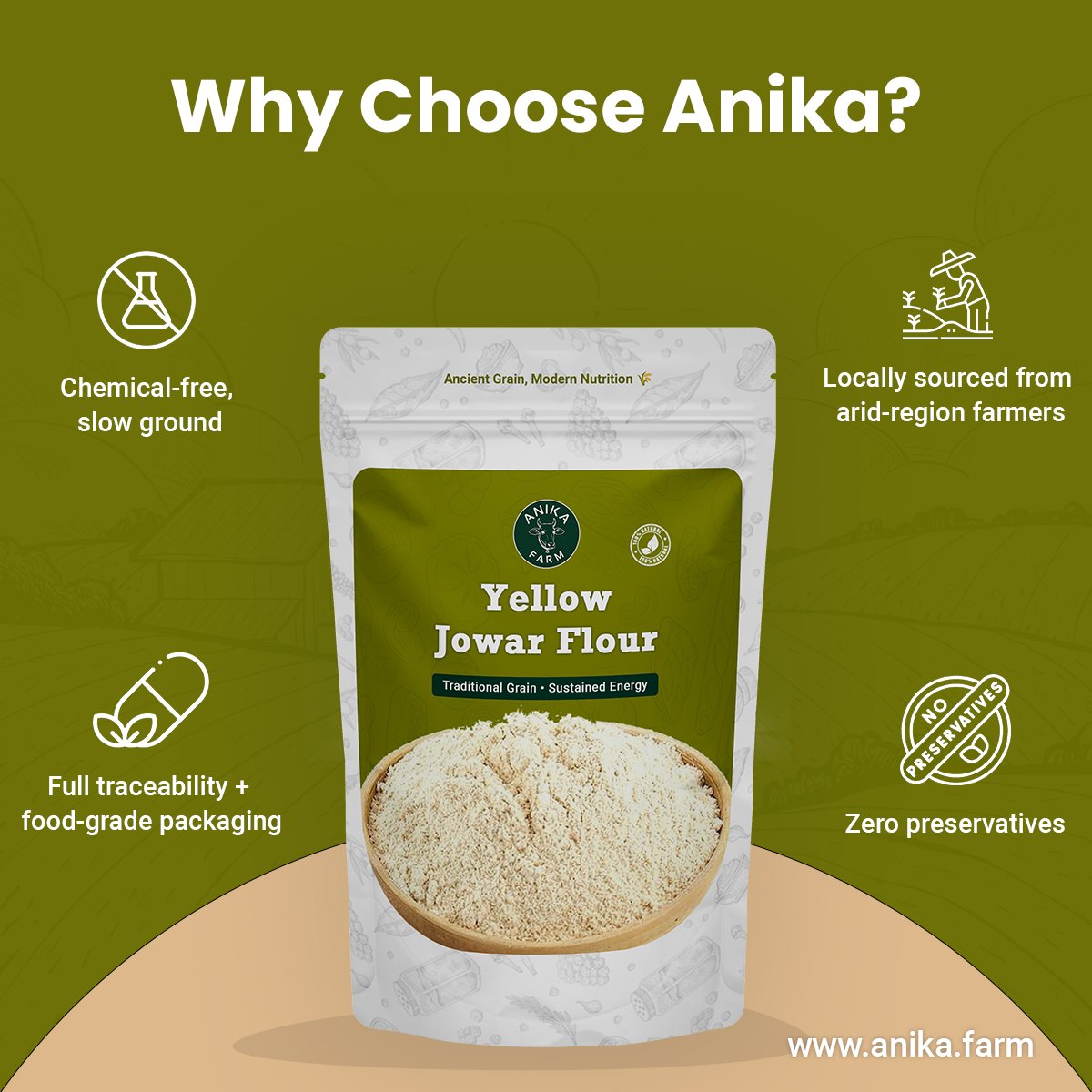 Yellow Jowar Flour - Image 6