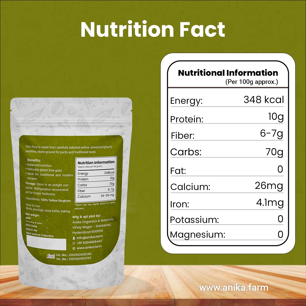 Yellow Jowar Flour - Image 3