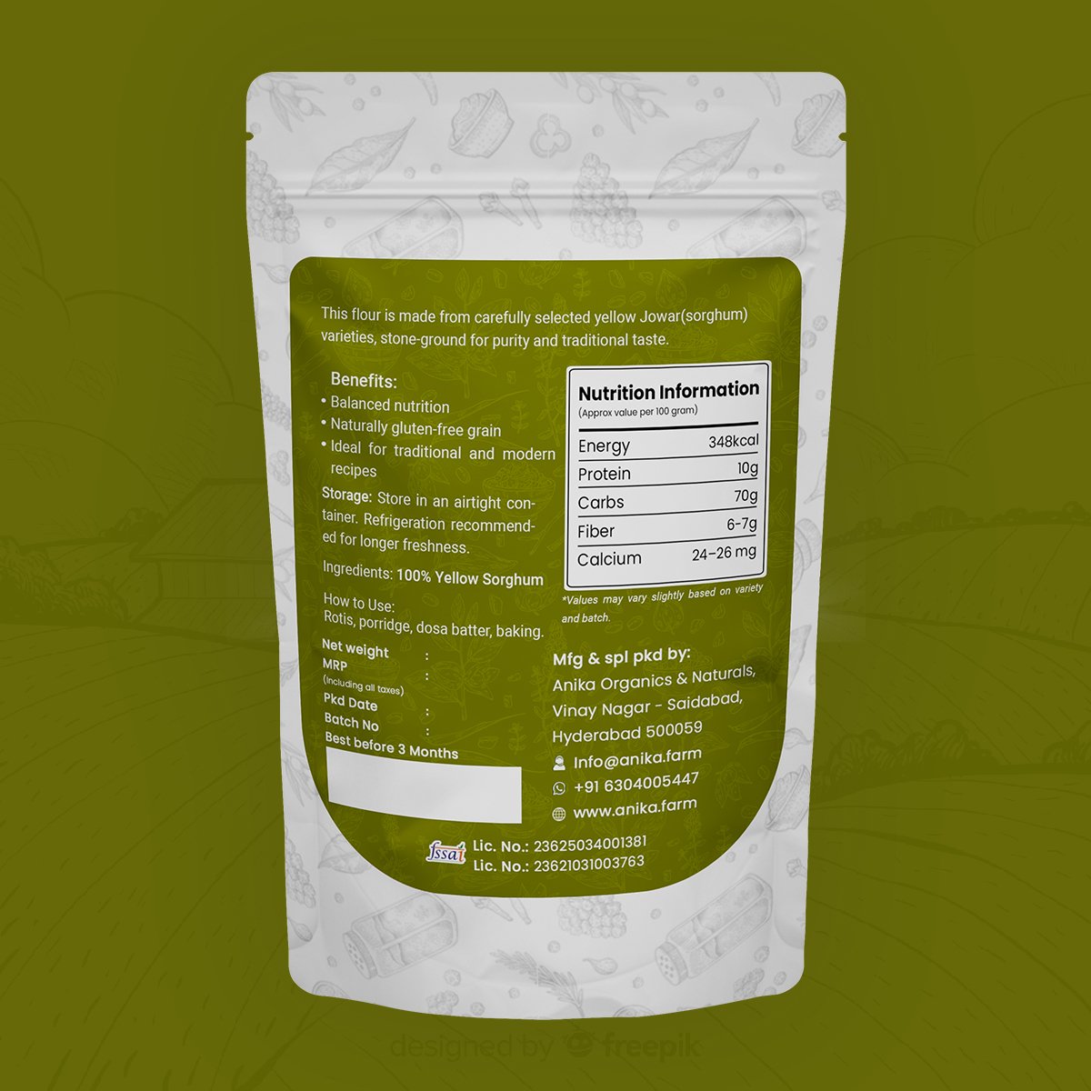 Yellow Jowar Flour - Image 5