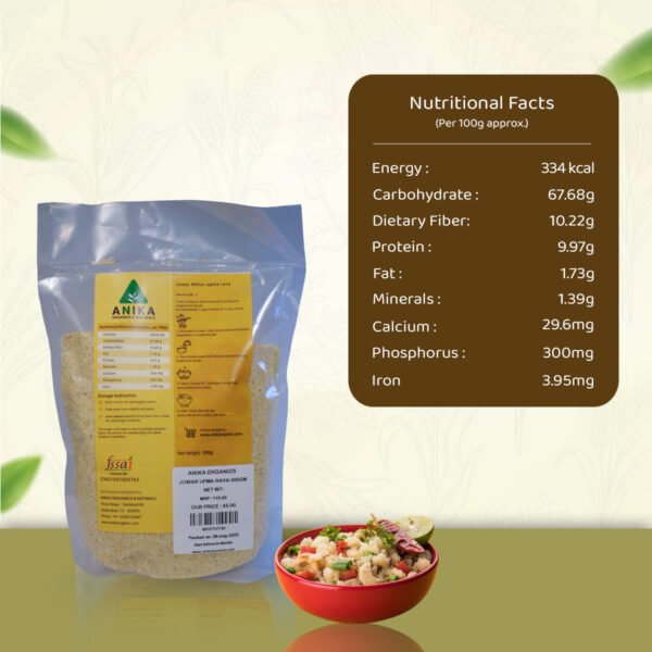 Jowar Millet Upma Rava