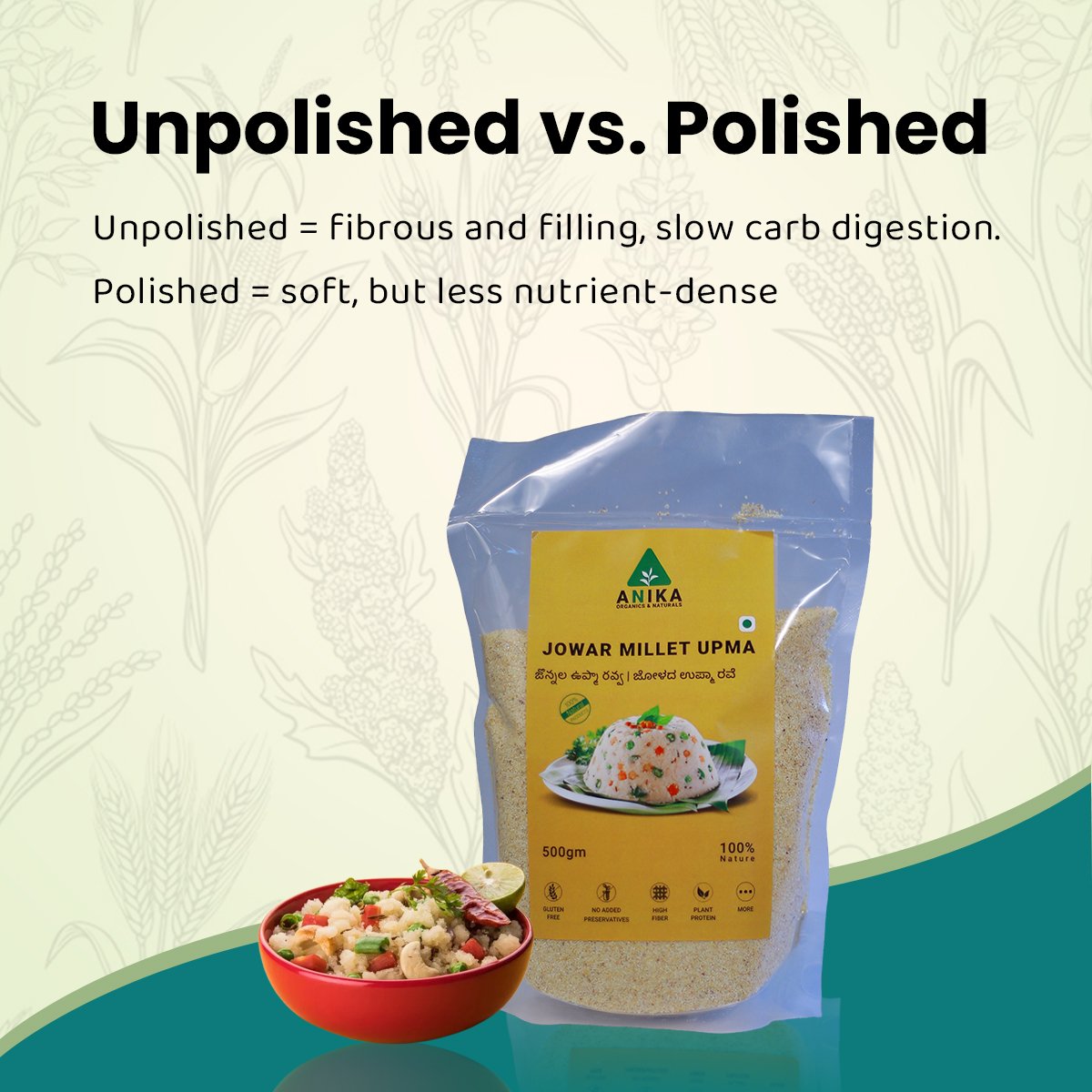 Jowar Millet Upma Rava - Image 6