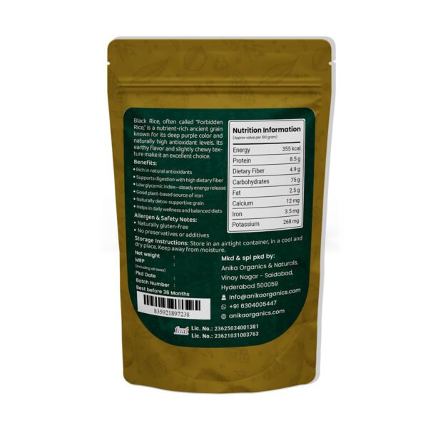 Black Rice (Kavuni / Krishnaveni Rice)